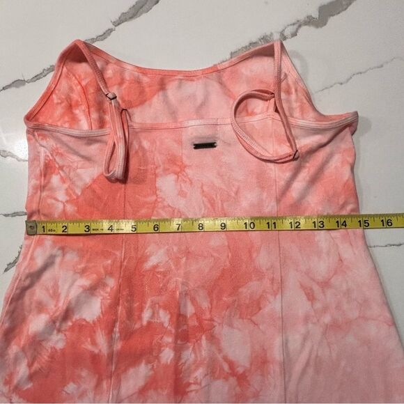 Billabong | Women’s Easy On Me Orange Tie Dye Mini Dress Spaghetti Straps Large - Picture 14 of 16